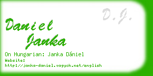 daniel janka business card